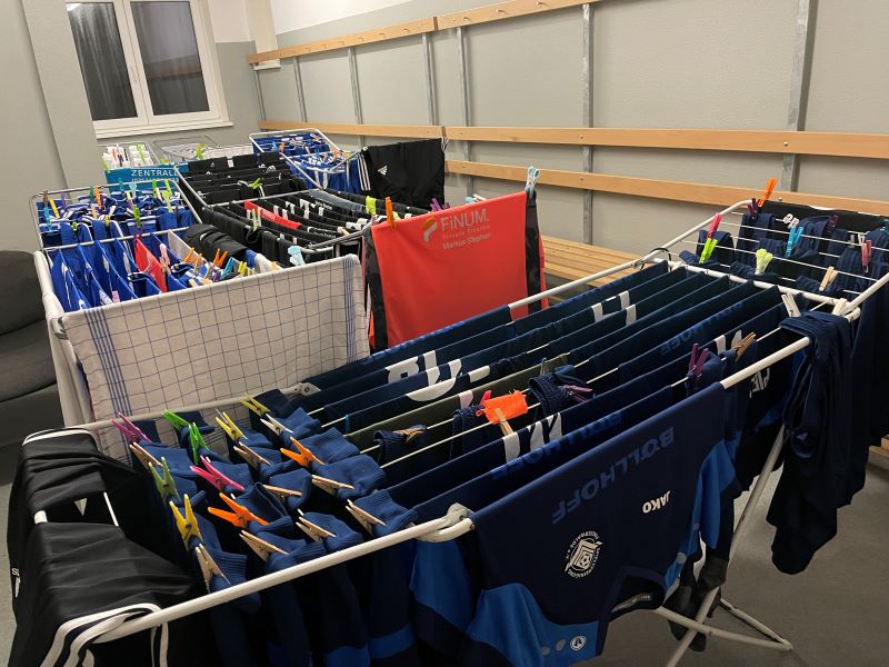 Ein ganz normales Bild nach einem Spieltag