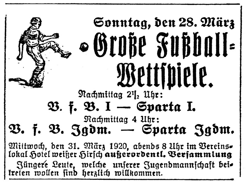 Niederlausitzer Anzeiger - Ankündigung 1920