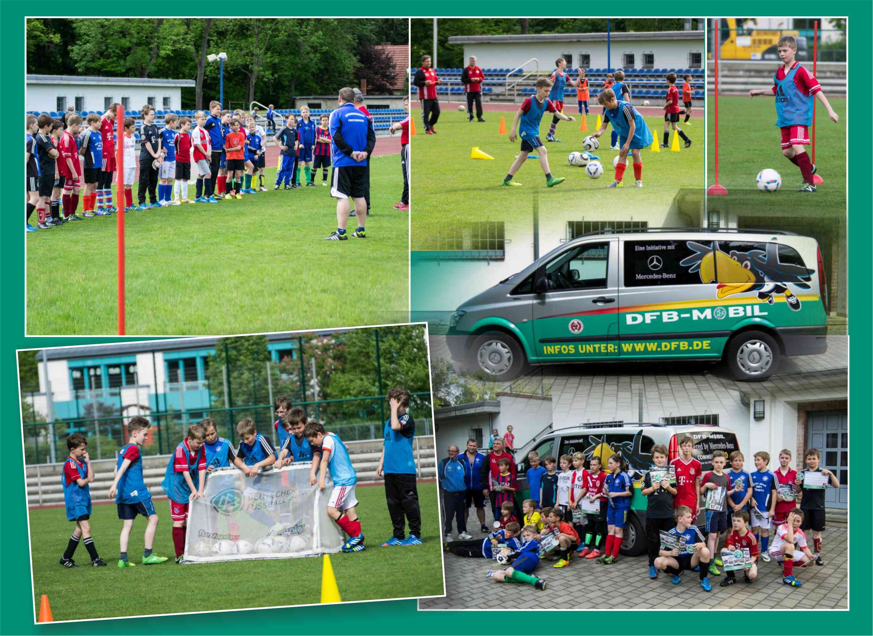 DFB-Training auf dem Stadion, für unseren Nachwuchs.