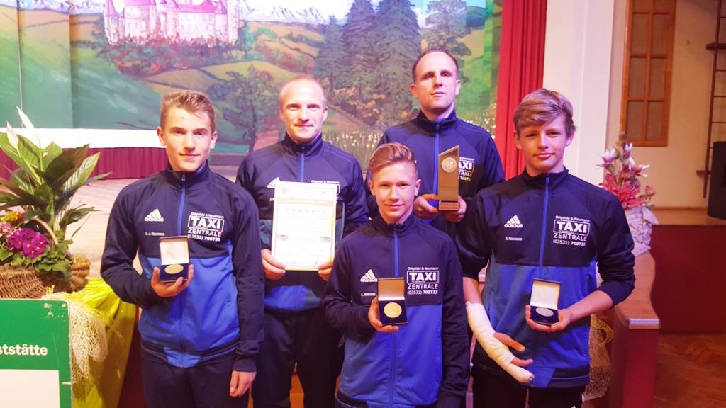 J. Rösler und N. Lauterbach sind stolz au ihre Jungs.