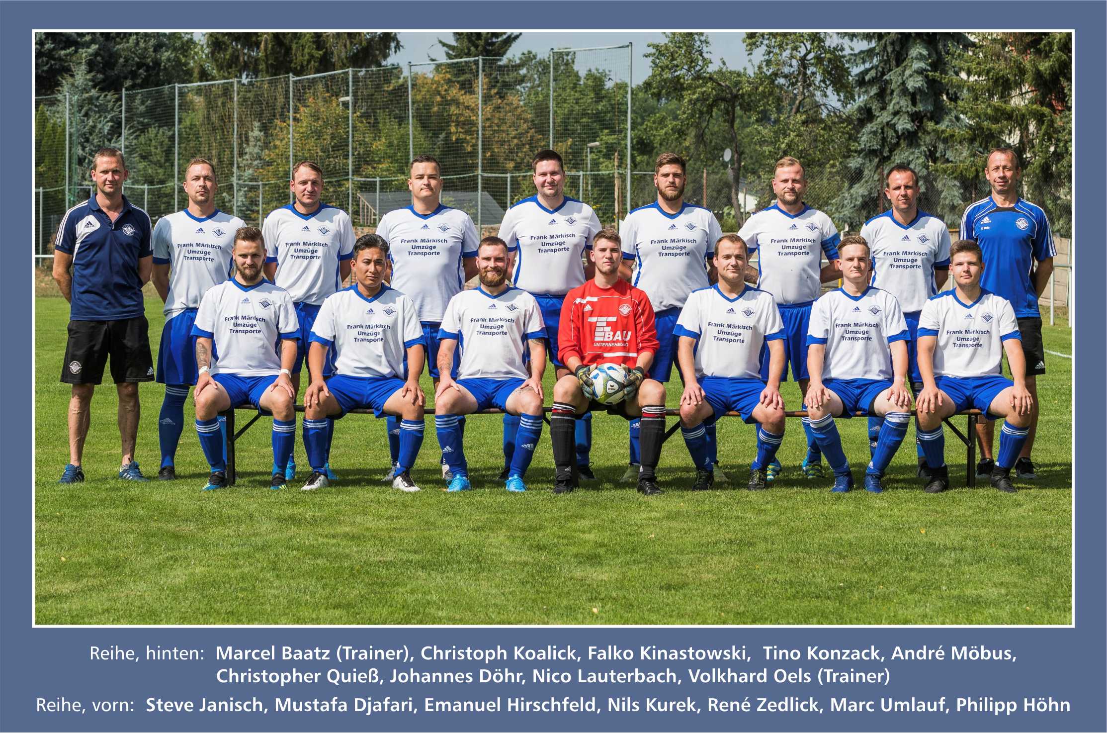 Trainer Baatz und Oels plus Team