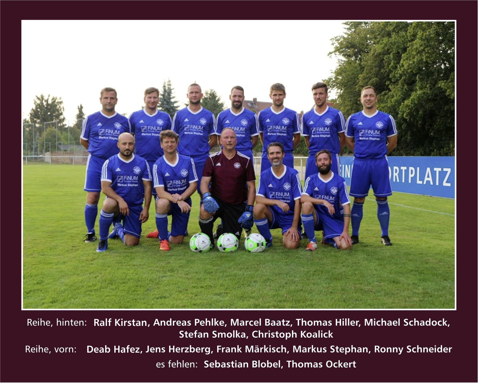 Trainer Blobel plus Team wollte wieder angreifen.