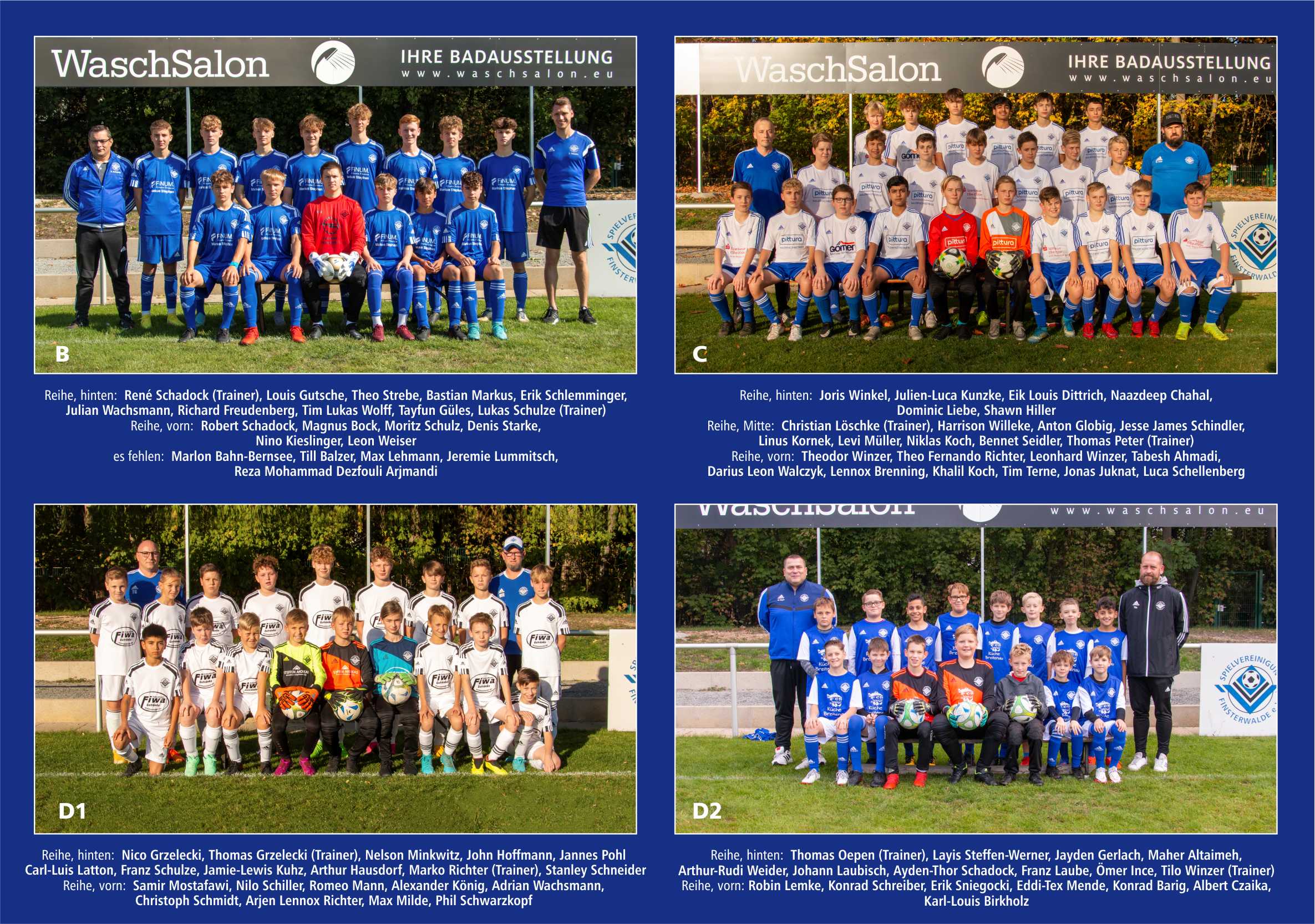 Groß- und Kleinfeldteams der SpVgg