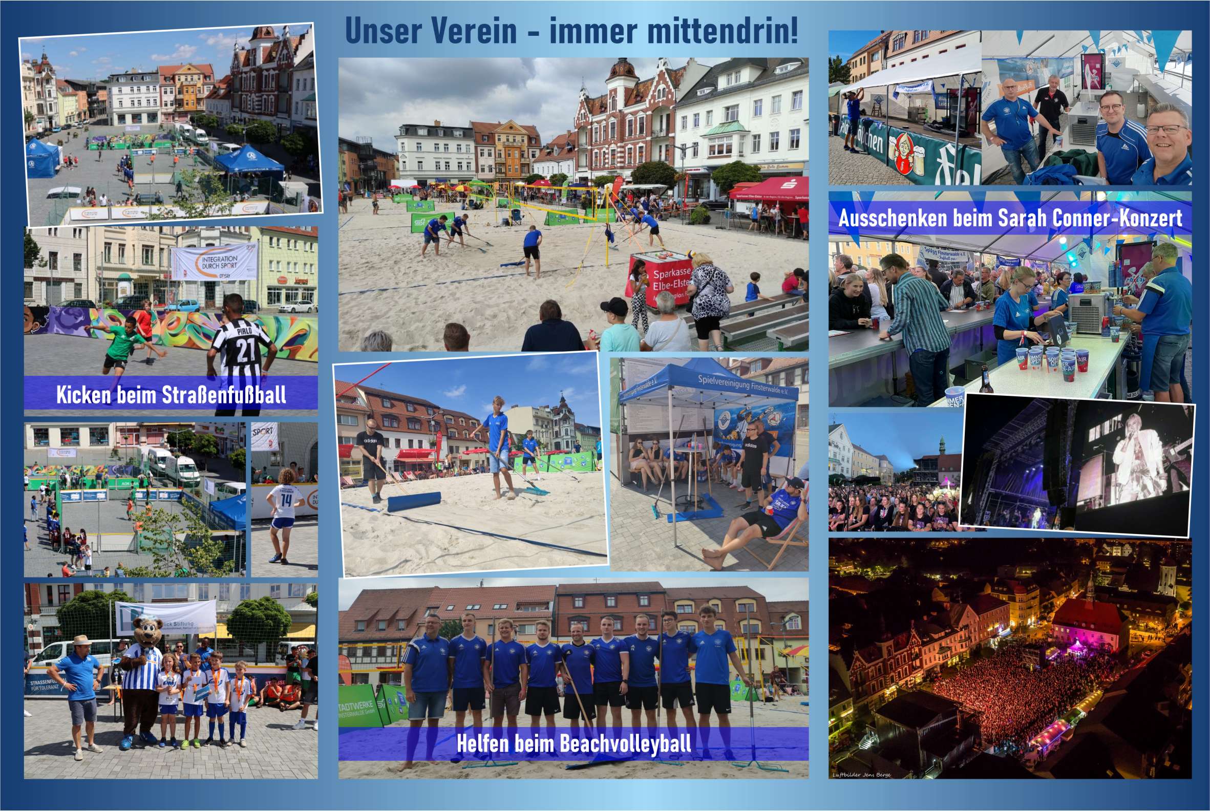 Unser Verein engagiert sich viel in der und für die Stadt.