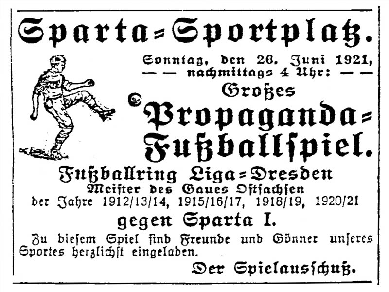 Zeitungsartikel im Niederlausitzer Anzeiger von 1921