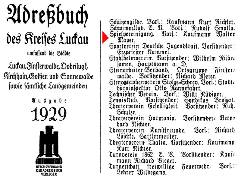 Auszug Adressverzeichnis: Vereine und Organisationen