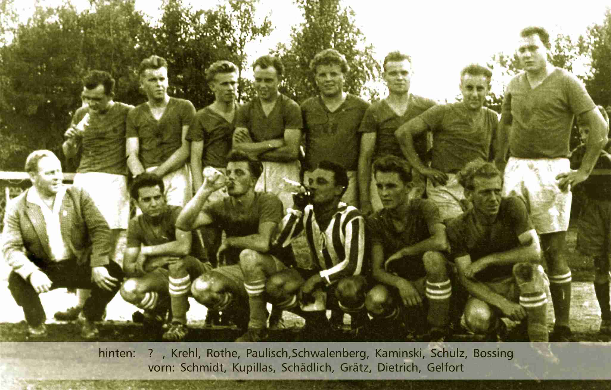 1957 Aufsteiger nach Auswärtsspiel in Tröbitz